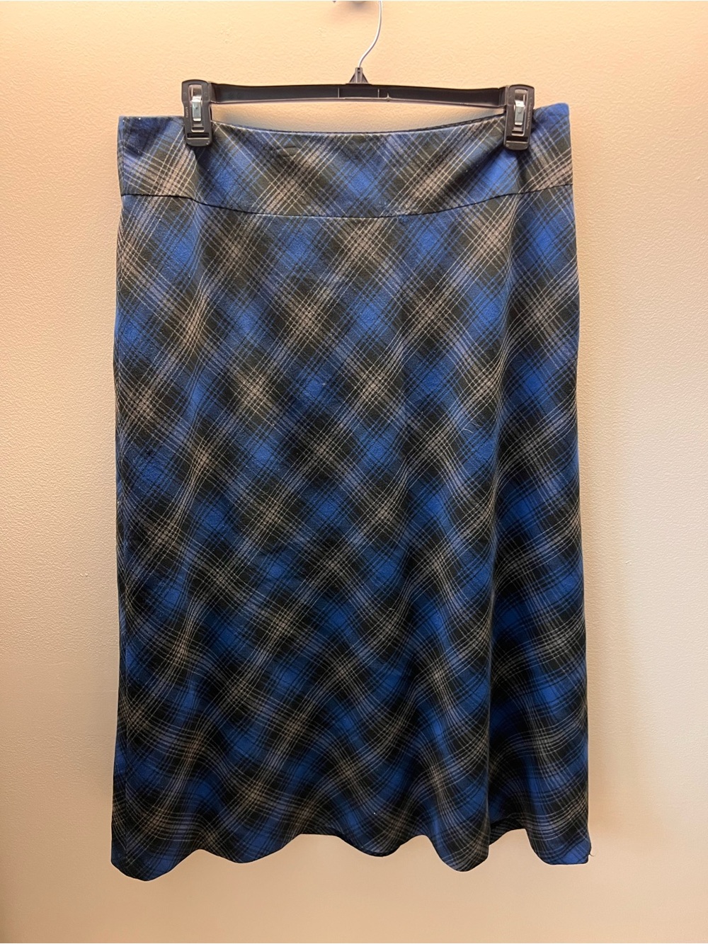 CovingtonBlue Plaid A-Line Women's Skirt - Classic Work-to-Weekend Style size 16